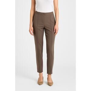 Cambio Ros Taupe Slim Tapered Stretch Trousers Size 44